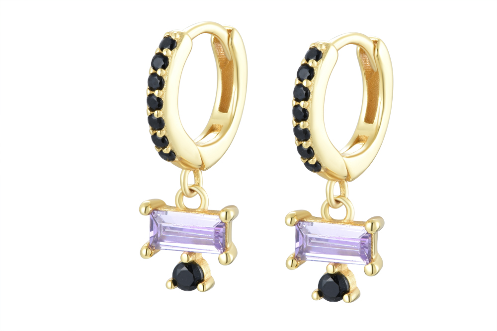 Sterling silver hoop earring