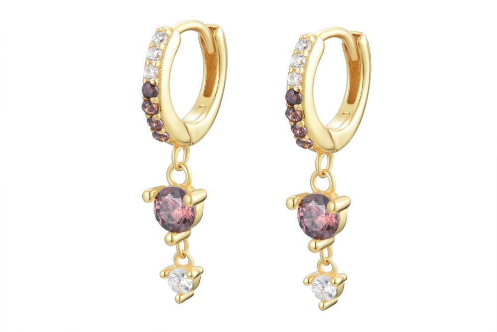 Sterling silver hoop earring