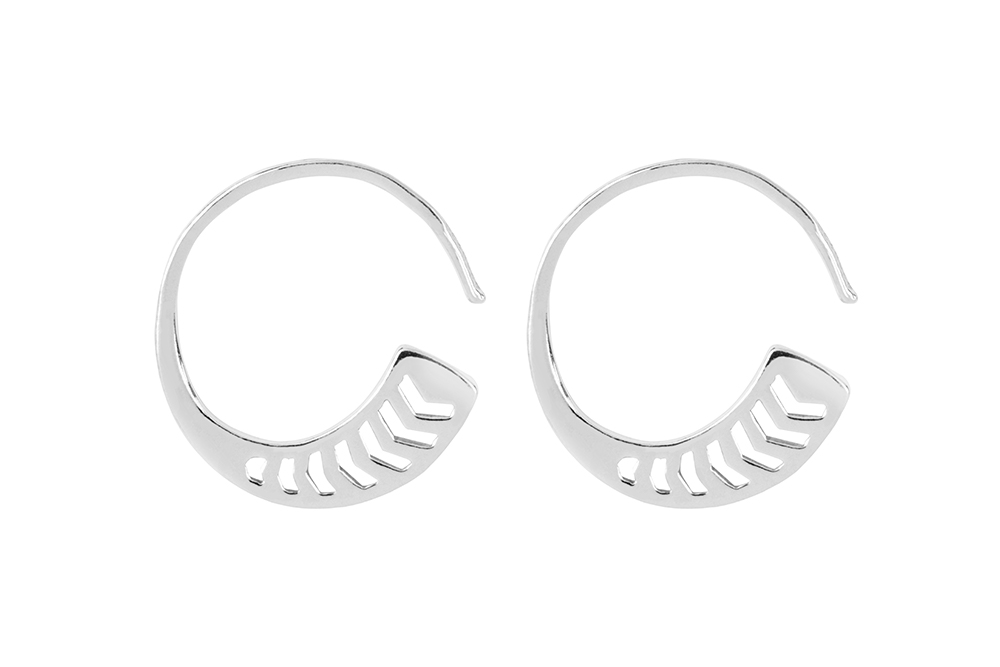 Sterling silver earring hoop