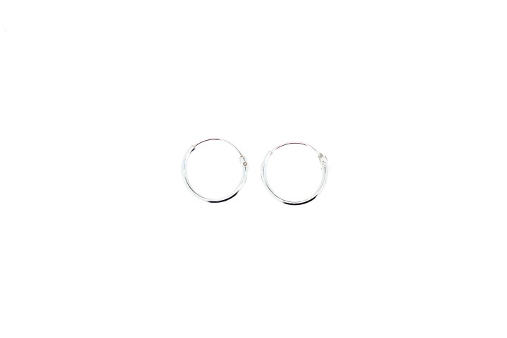 Sterling silver 1mm earring hoop