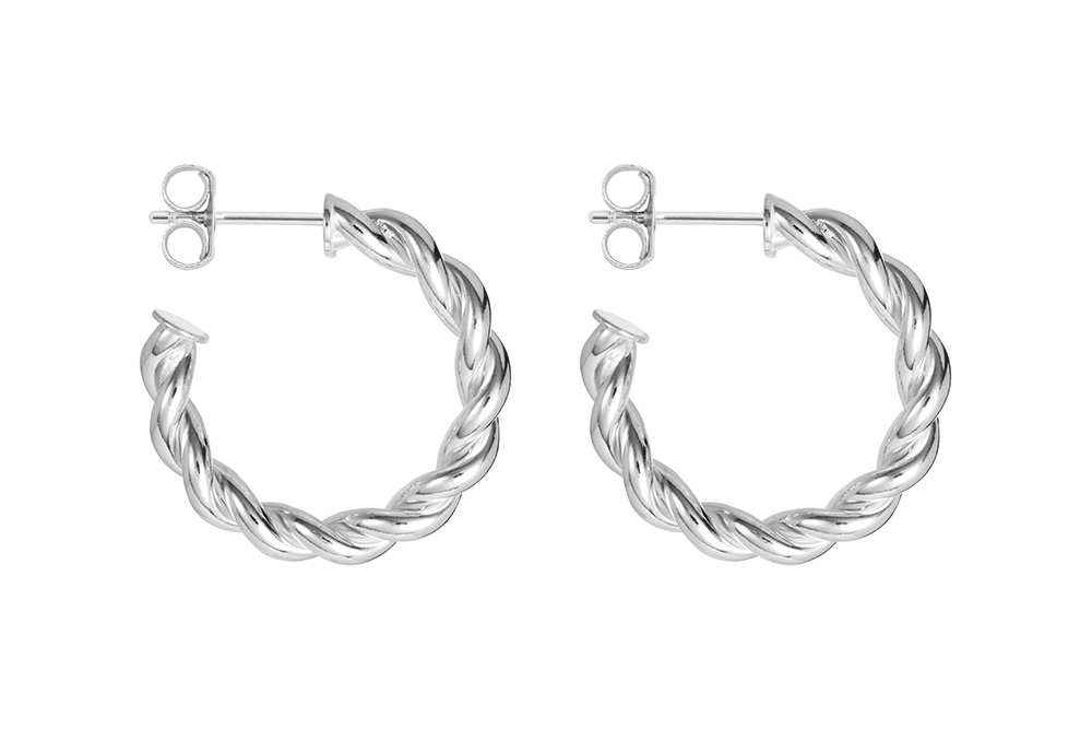 Sterling silver earring hoop