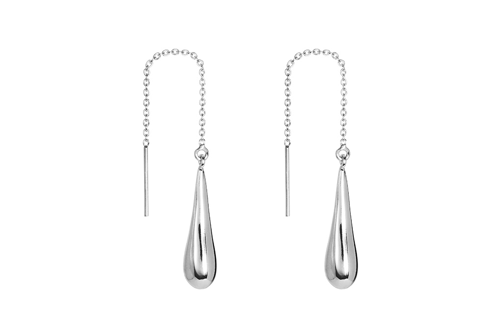 Sterling silver drop earring