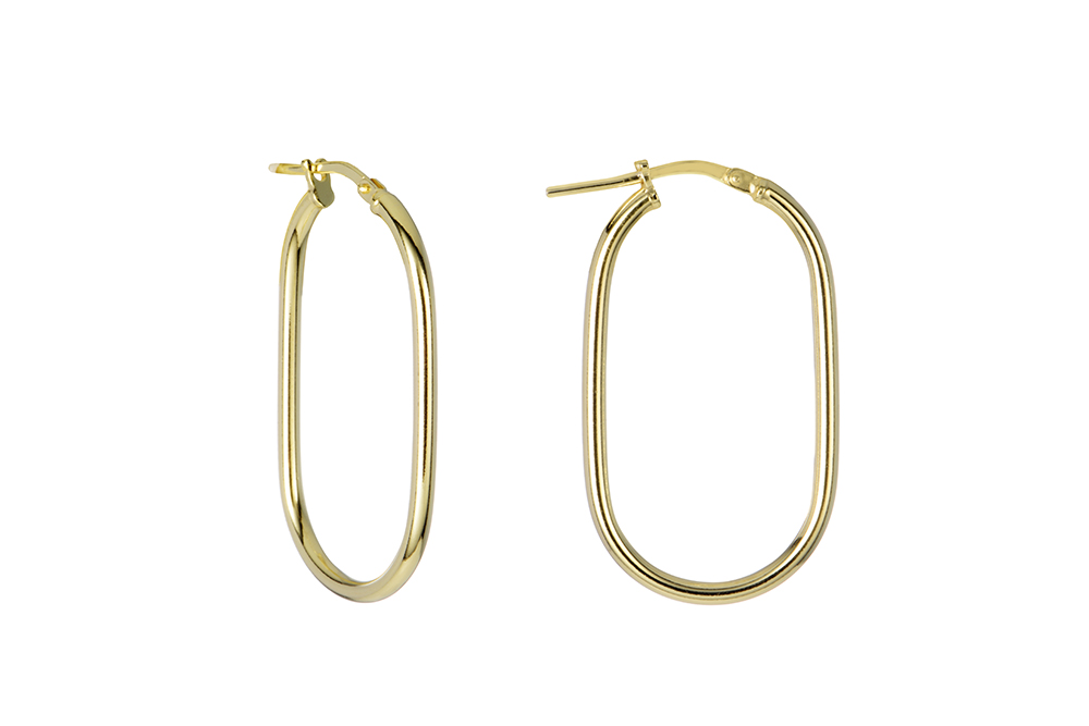 Pendiente plata 925 aro tubo redondo 2mm