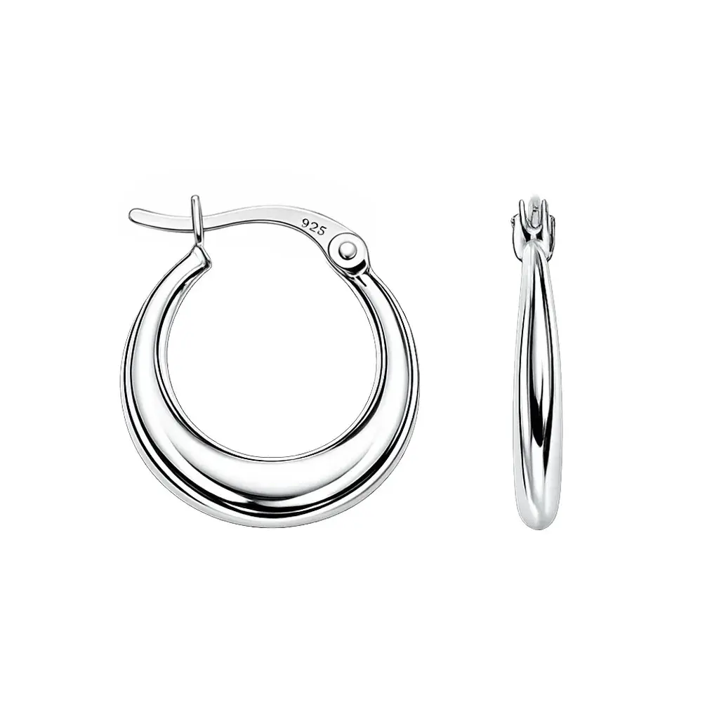 Pendiente plata 925 aro thai plano