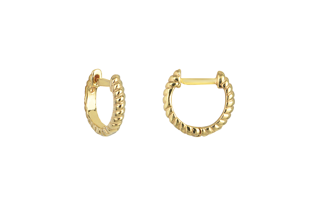 Sterling silver hoop earring