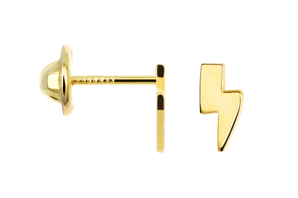 Sterling silver mini ray earring