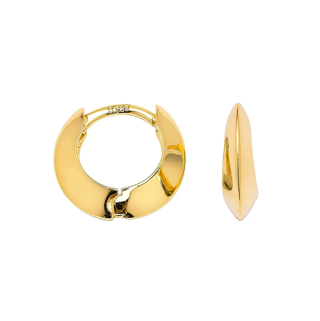 Sterling silver hoop earring