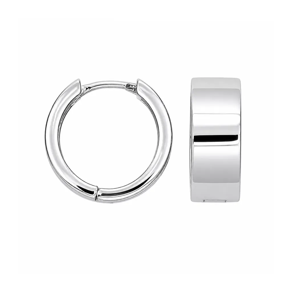 Pendiente plata 925 aro 6mm x 16mm