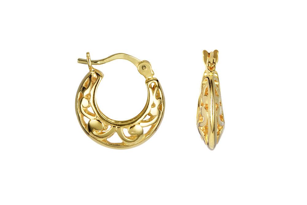 Pendiente plata 925 aro calado