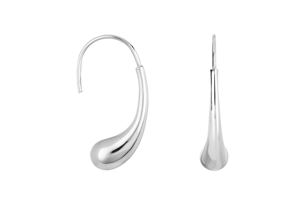Sterling silver electroforming earring