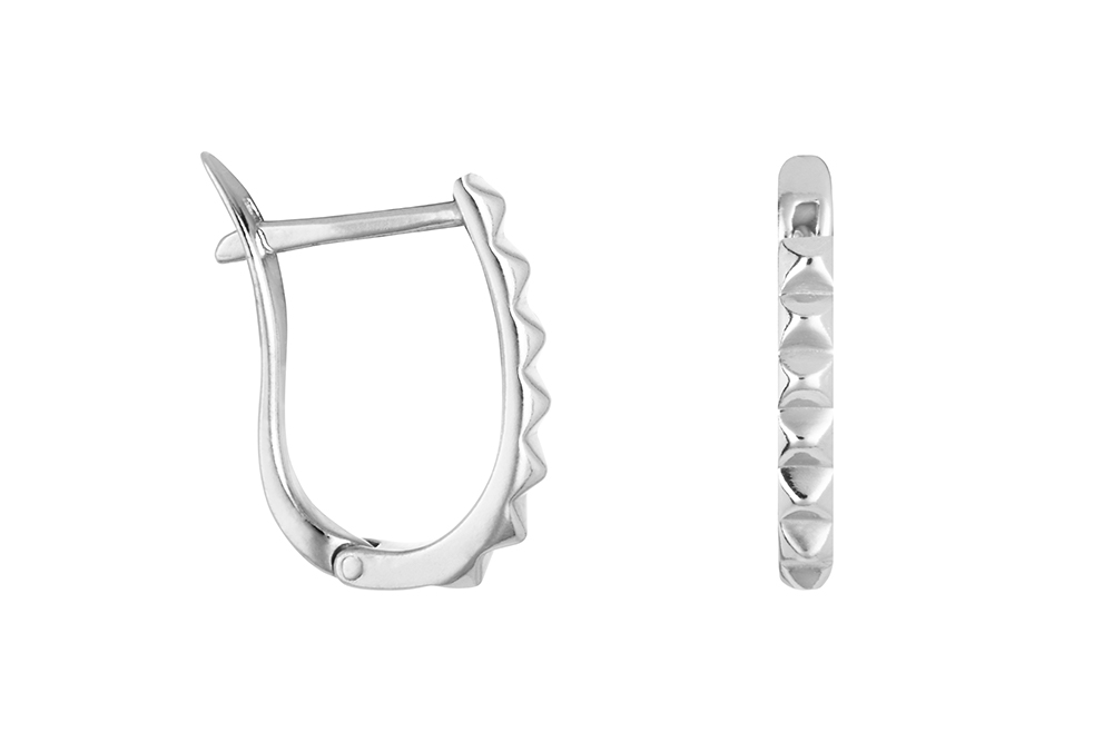 Pendiente plata 925 dentado