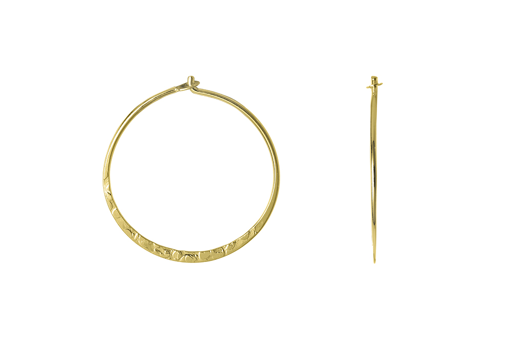 Pendiente plata 925 aro plano