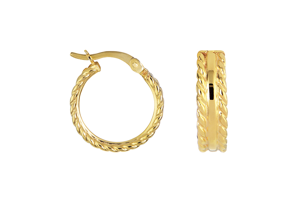 Sterling silver hoop earring