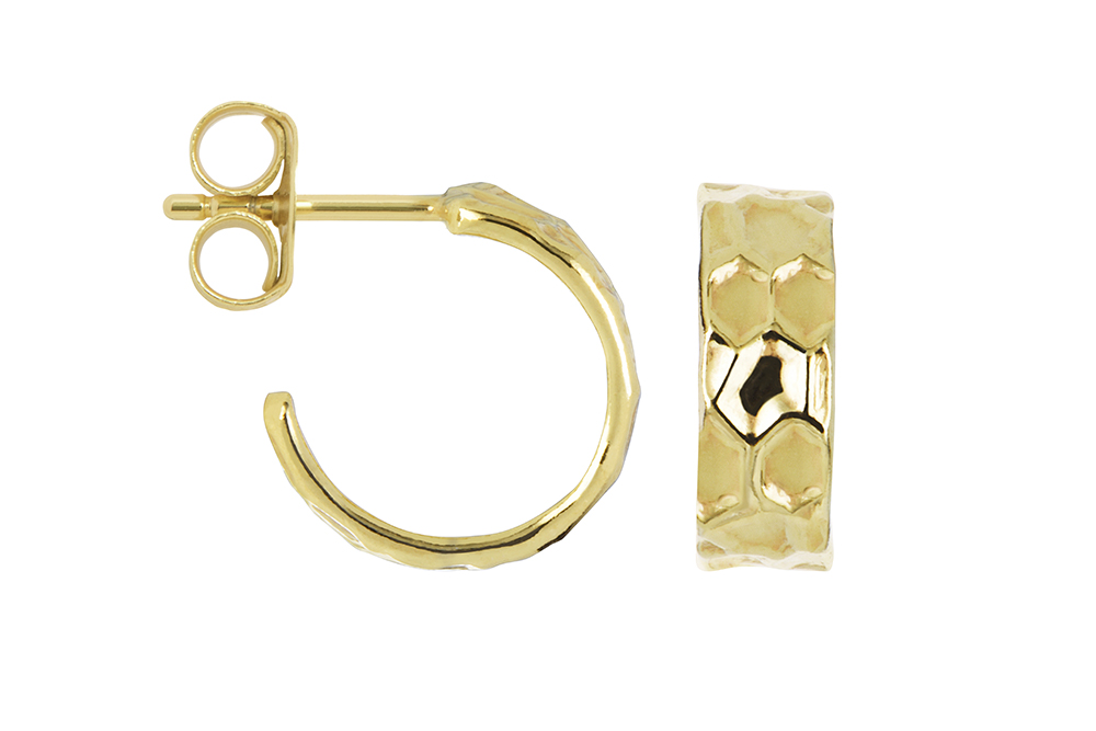 Sterling silver hoop earring