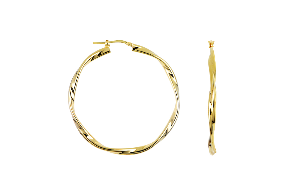 Sterling silver hoop earring