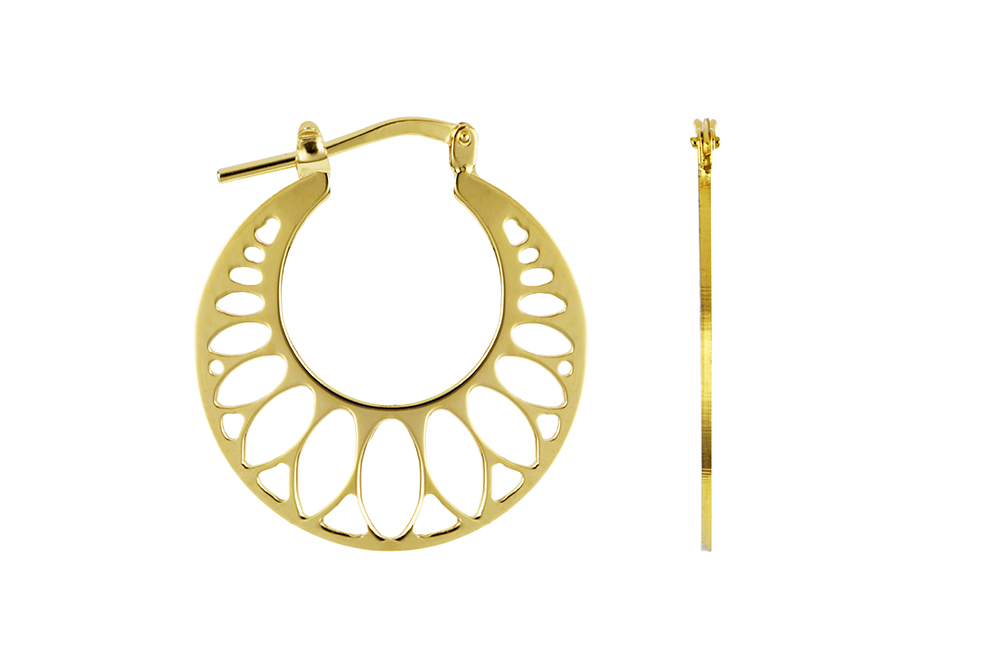 Sterling silver hoop earring