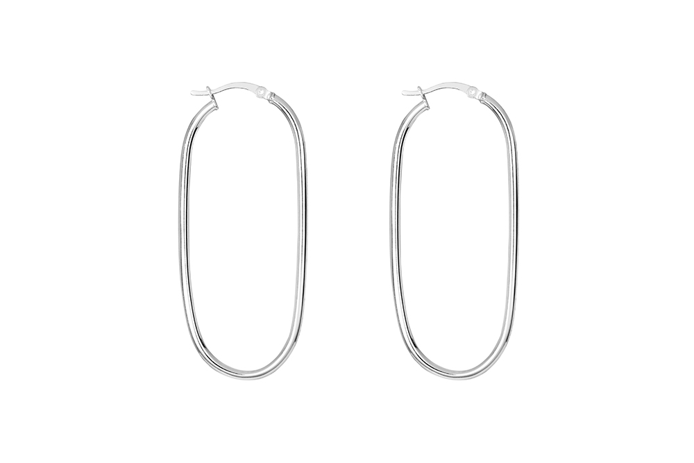 Sterling silver 2mm hoop earring