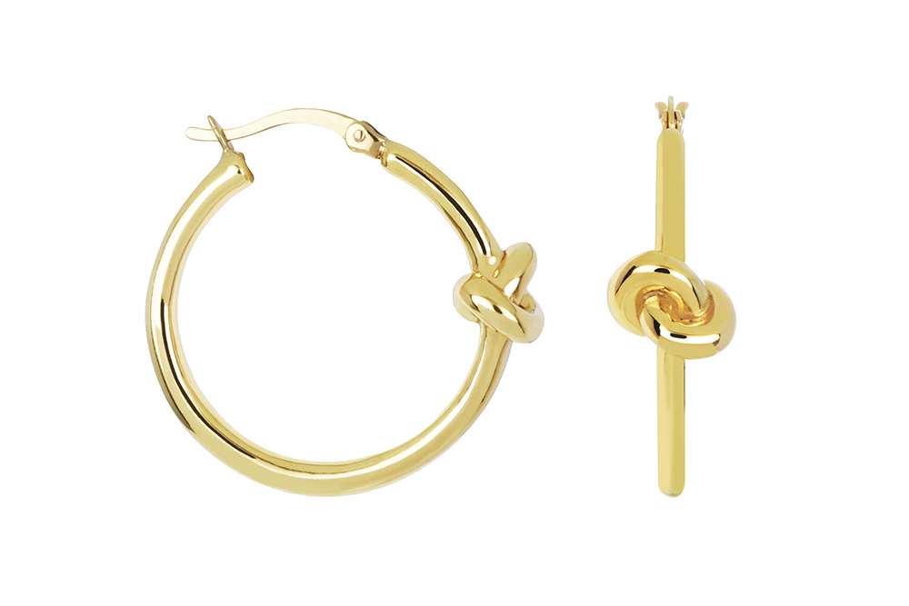 Pendiente plata 925 aro nudo