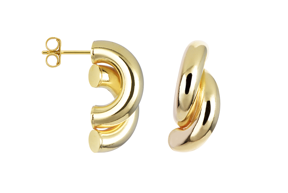 Sterling silver 1/2 hoop earring