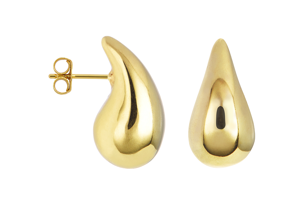 Pendiente plata 925 gota electroformi