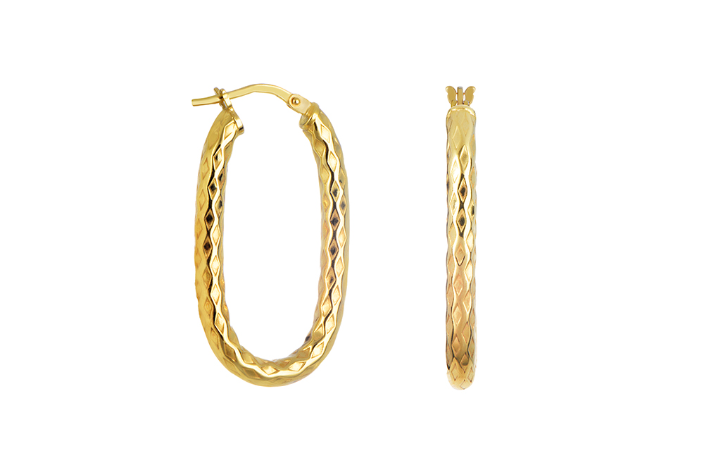 Pendiente plata 925 aro tubo 3mm