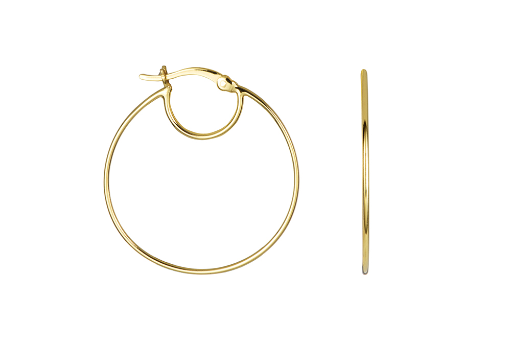 Sterling silver hoop earring