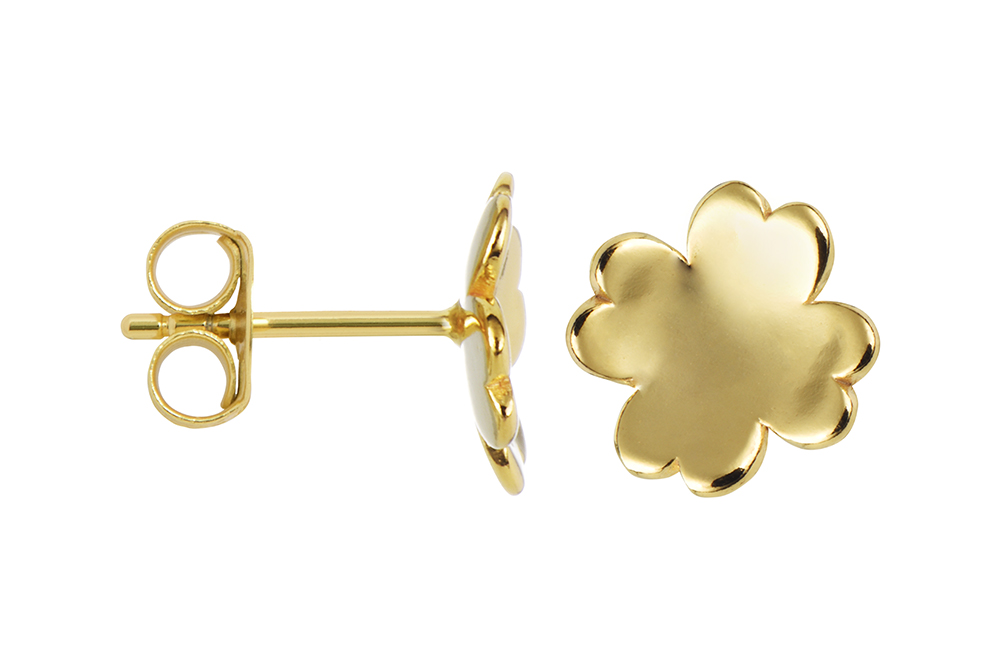 Pendiente plata 925 flor