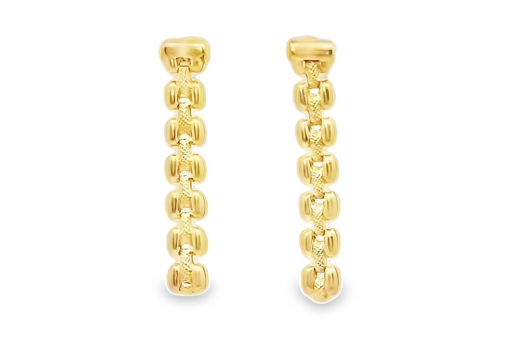 Pendiente plata 925 malla 6mm