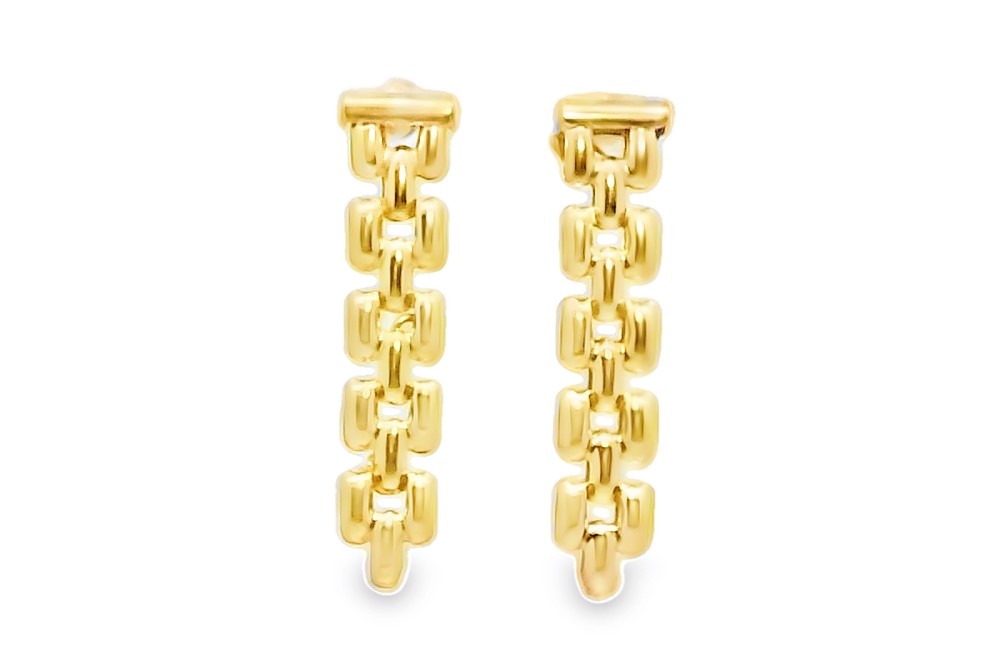 Pendiente plata 925 malla 9mm