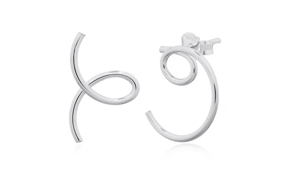 Pendiente plata 925 distintos bucles hilo 1.50mm