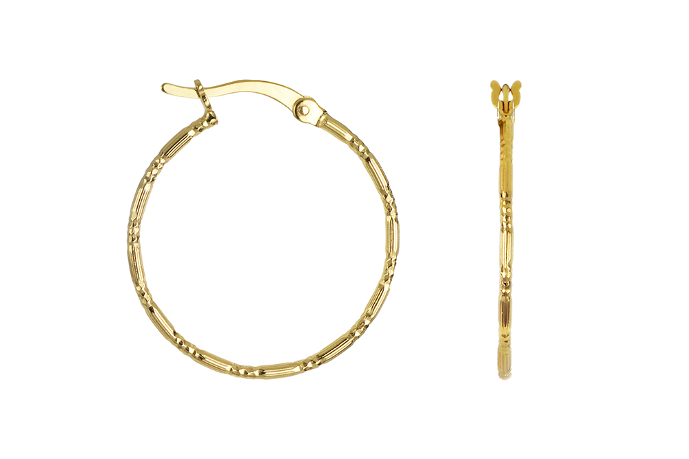 Sterling silver hoop earring