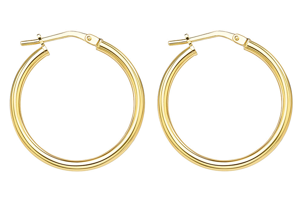 Sterling silver hoop earrings 2mm