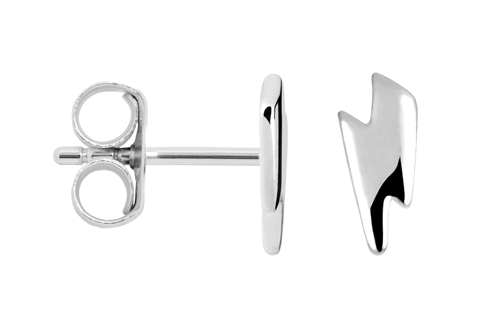 Sterling silver ray earring