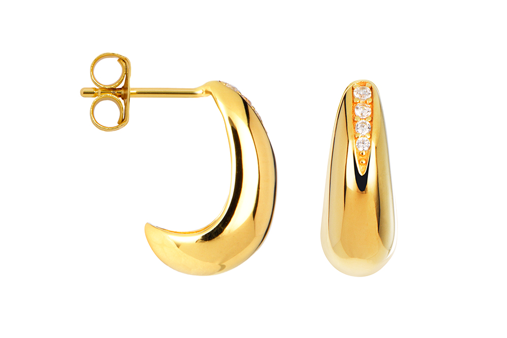 Sterling silver hook earring