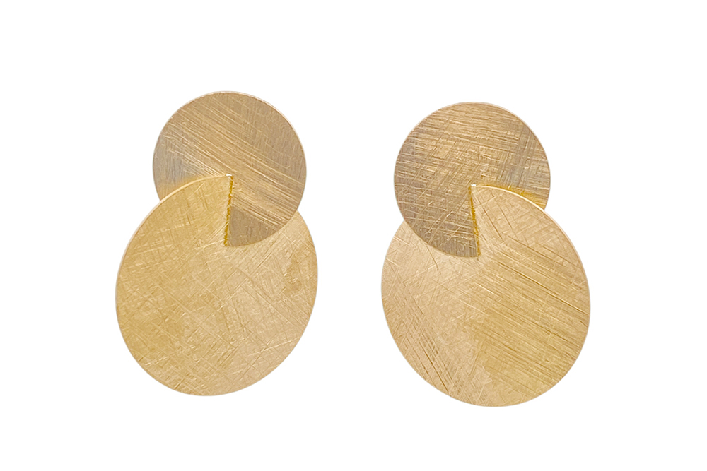 Sterling silver little & big circle earring