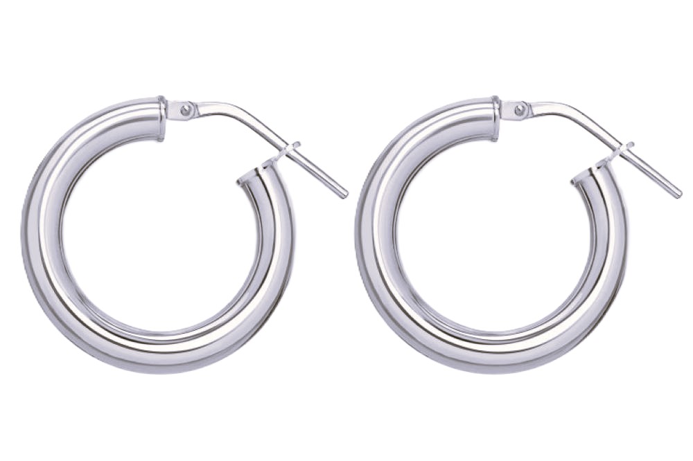 Pendiente aro plata 925 4mm