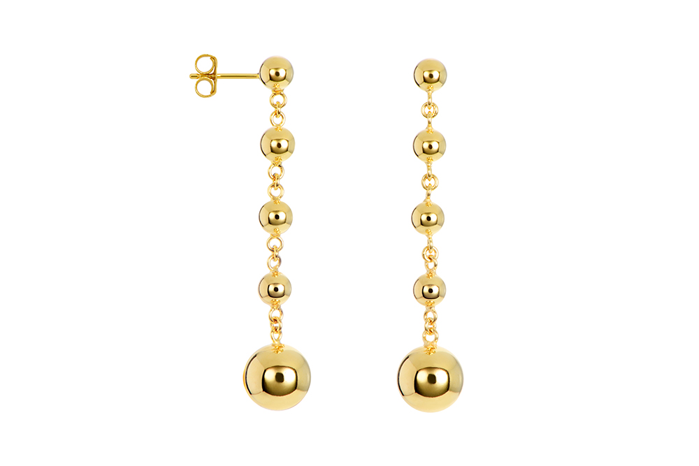 Sterling silver mixed balls earring