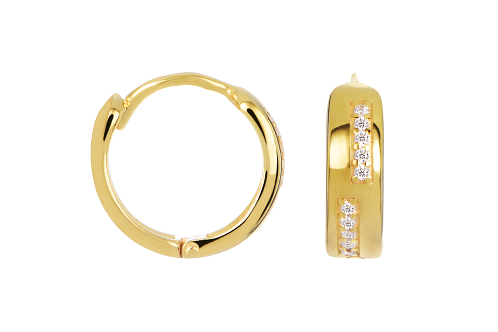 [17834EE160ZDO] Pendiente plata 925 aro (Oro)