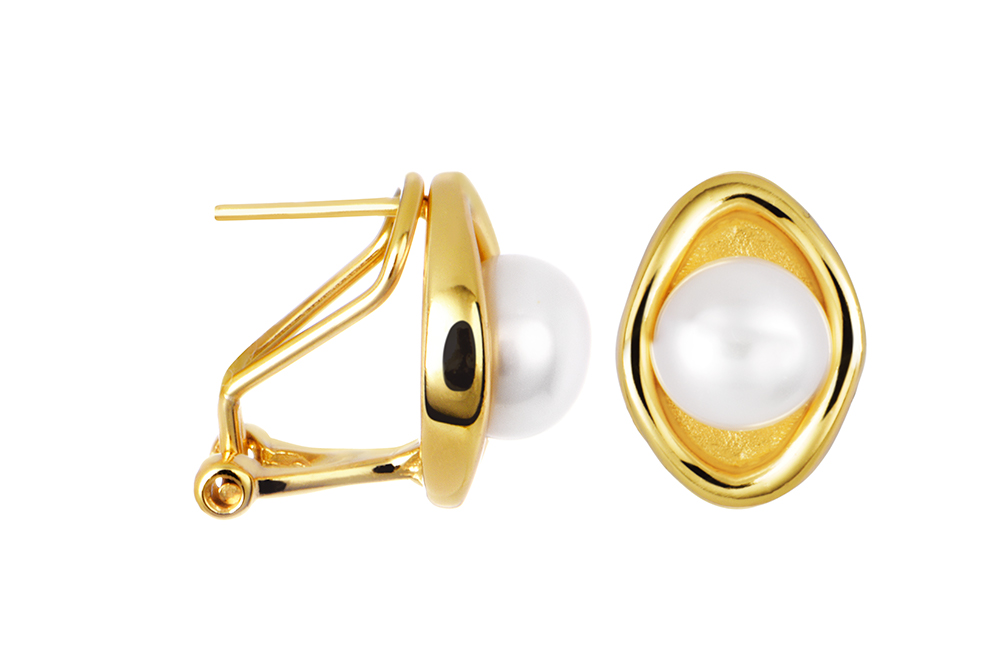 Sterling silver 7mm pearl earring