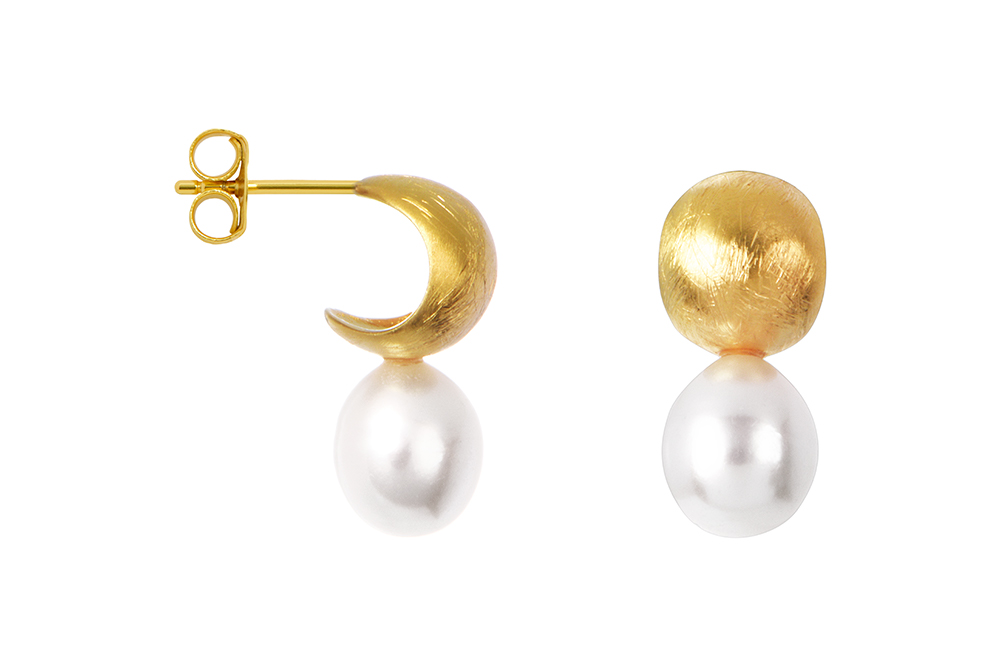 Sterling silver 8mm pearl earring