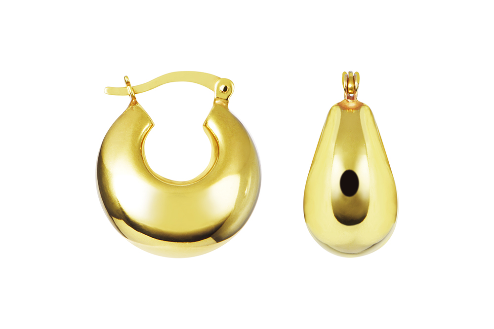 Pendiente plata 925 aro electroform