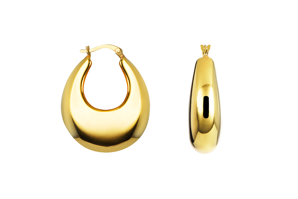 Pendiente plata aro thai electroform