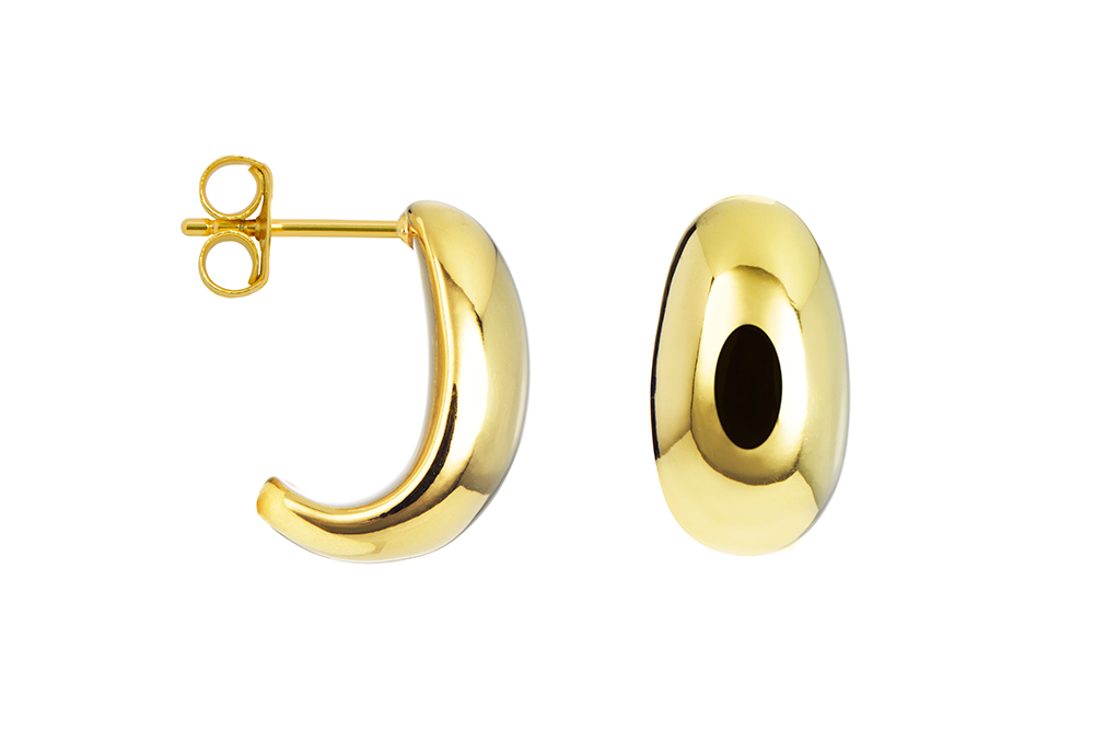 Sterling silver electroform earring