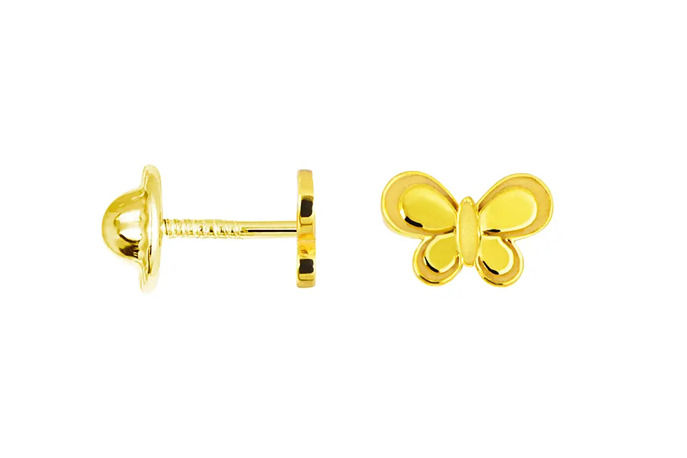 Sterling silver butterfly earring