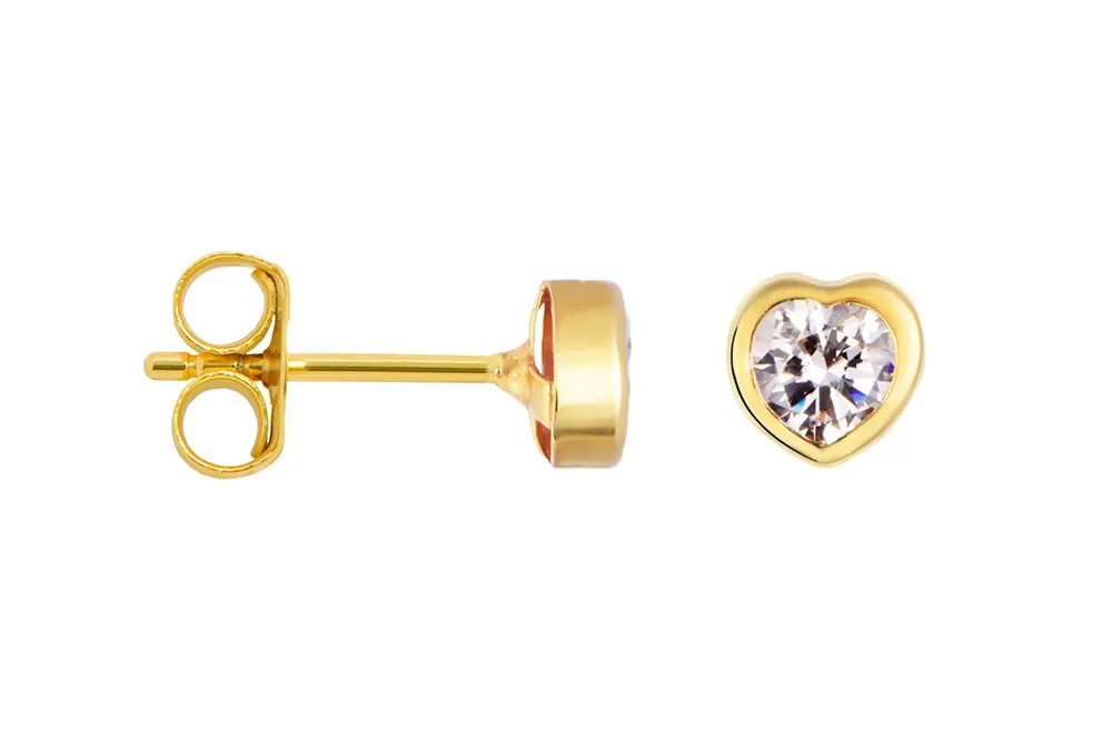 Pendiente plata 925 corazón