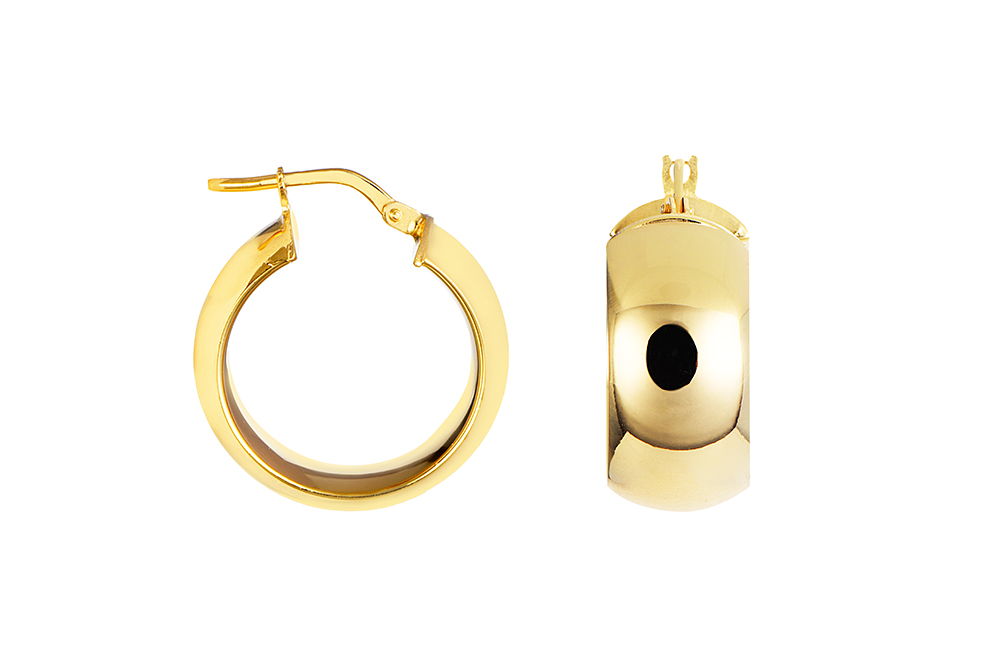 Sterling silver 9mm hoop earring