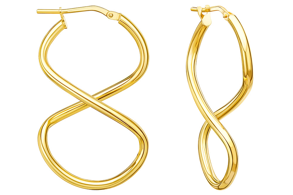 Silver 925 hoop earring