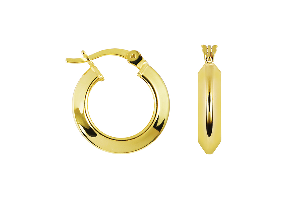 Sterling silver hoop earring