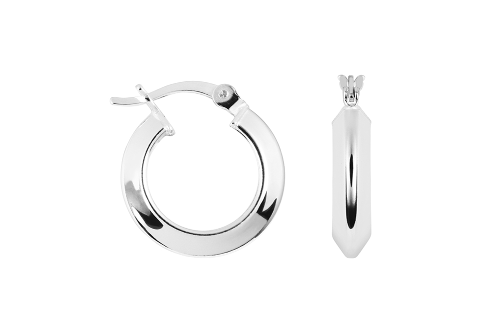 Sterling silver hoop earring