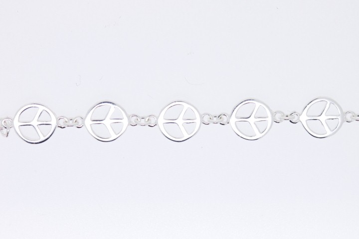 Pulsera plata lisa